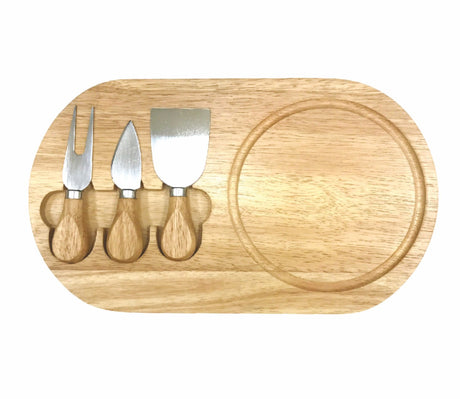 Cheese Board & 3 Piece Utensil Set (3-5 Days)