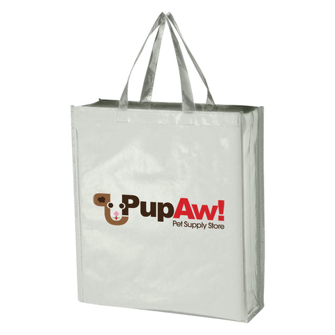 Metallic Non-woven Shopper Tote Bag