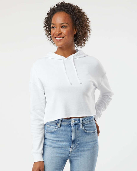 Independent Trading Co. Women's Lightweight Cropped Hooded Sweatshirt
