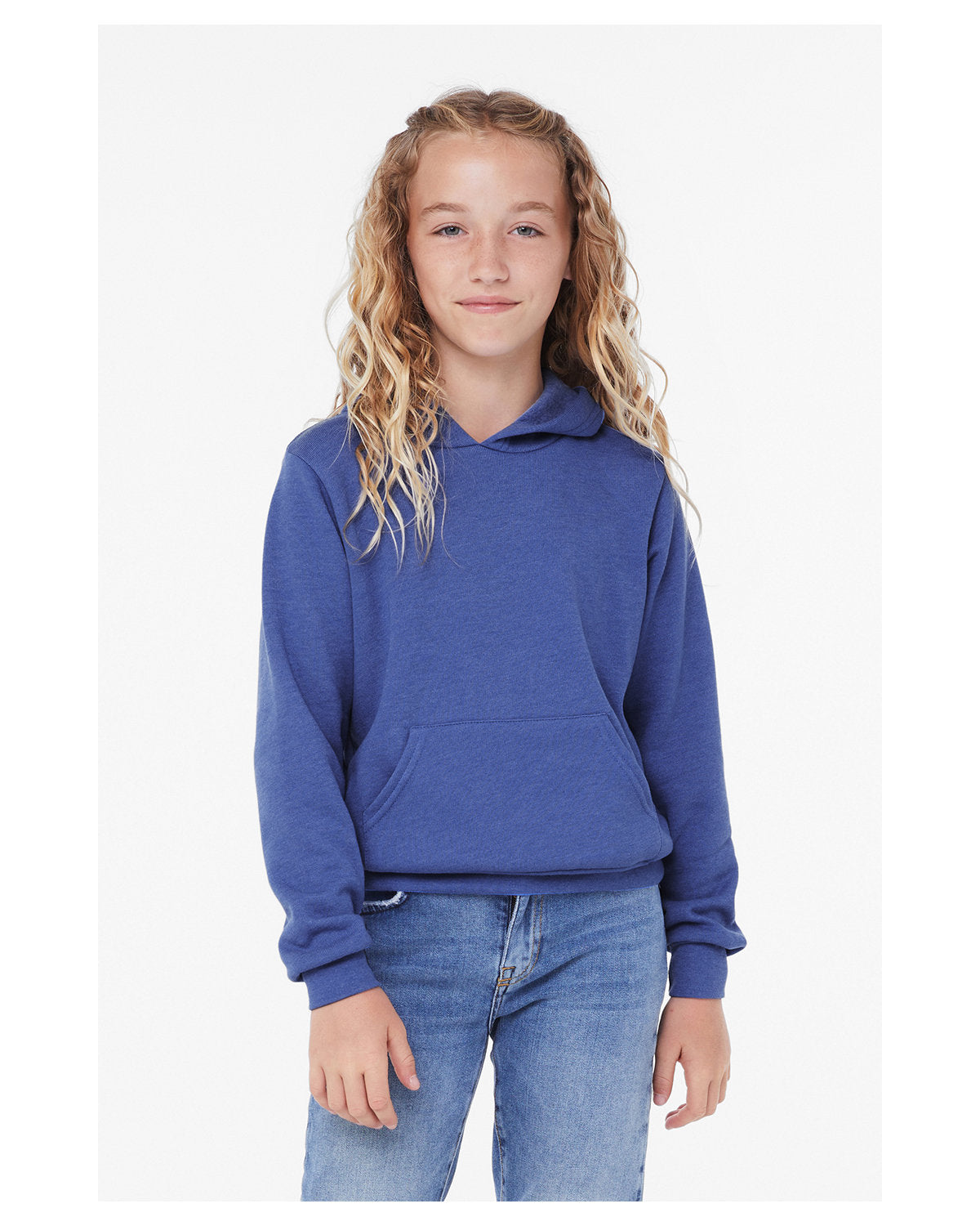 BELLA+CANVAS Youth Sponge Fleece Pullover Hooded Sweatshirt