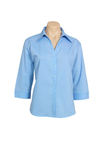 Metro Cotton-Rich Ladies' 3/4 Sleeve Stretch Shirt