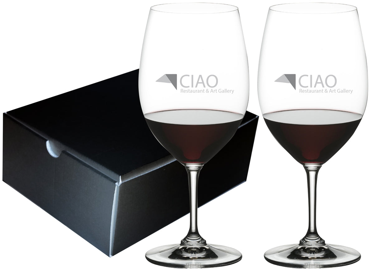 ~ Abrusco 21 1/2oz RIEDEL crystal wine glass Set of 2 in an Ovation gift box