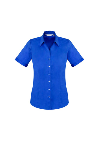 Ladies' Short Sleeve Monaco French Style Cotton Stretch Shirt