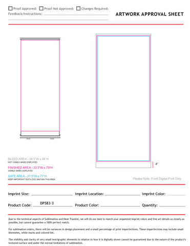 48Hr Quick Ship - Premium Retractable Banner with Graphics, Stand & Bag, 33.5x79, NO SETUP CHARGE