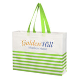 Non-woven Horizontal Stripe Tote Bag