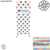 24 Hr Express Ship - Tradeshow Booth Package Sleek, 2' EuroFit Display and 6' Sublimated Tablecloth