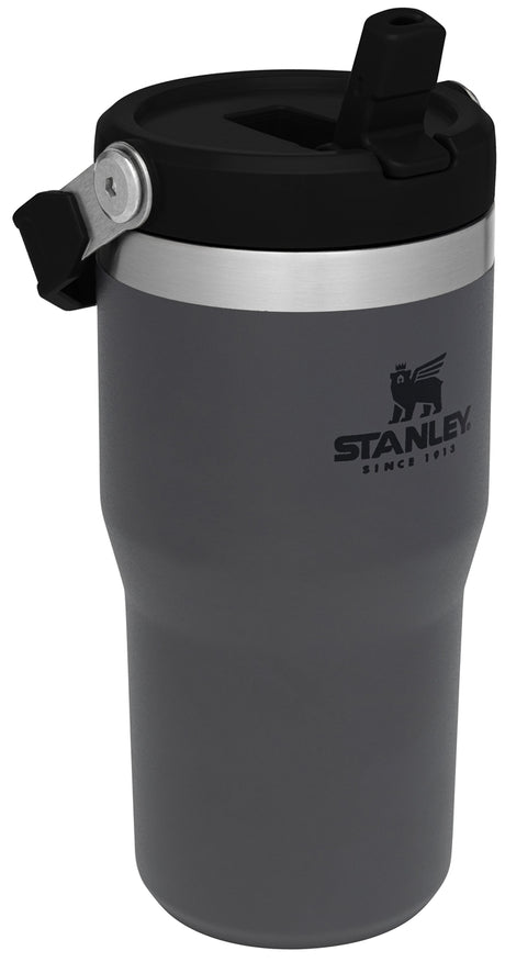 Stanley® IceFlow 20oz Flip Straw Tumbler, grey - Etched