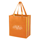 Shiny Laminated Non-woven Tropic Shopper Tote Bag