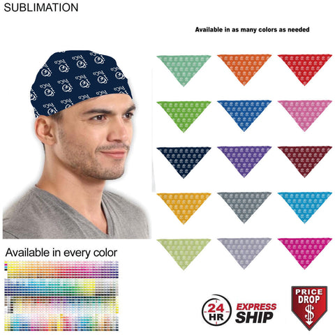 24 Hr Express Ship - Team building Colored Triangle Bandanna, 32