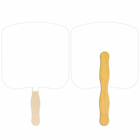 Bread Slice Glued Hand Fan (1 Side/ 1 imprint color)