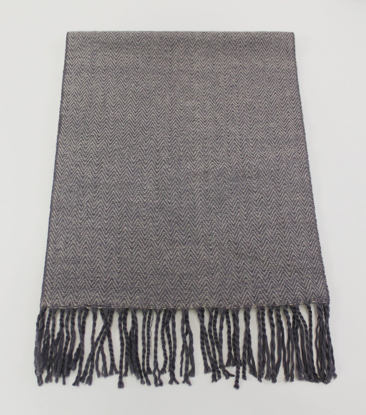Herringbone Lambswool Scarf (Embroidery)