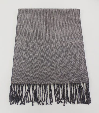 Herringbone Lambswool Scarf (Embroidery)
