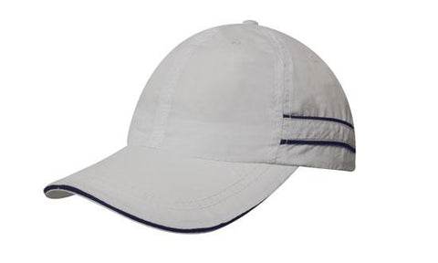 Microfiber Sports Cap w/Piping & Sandwich