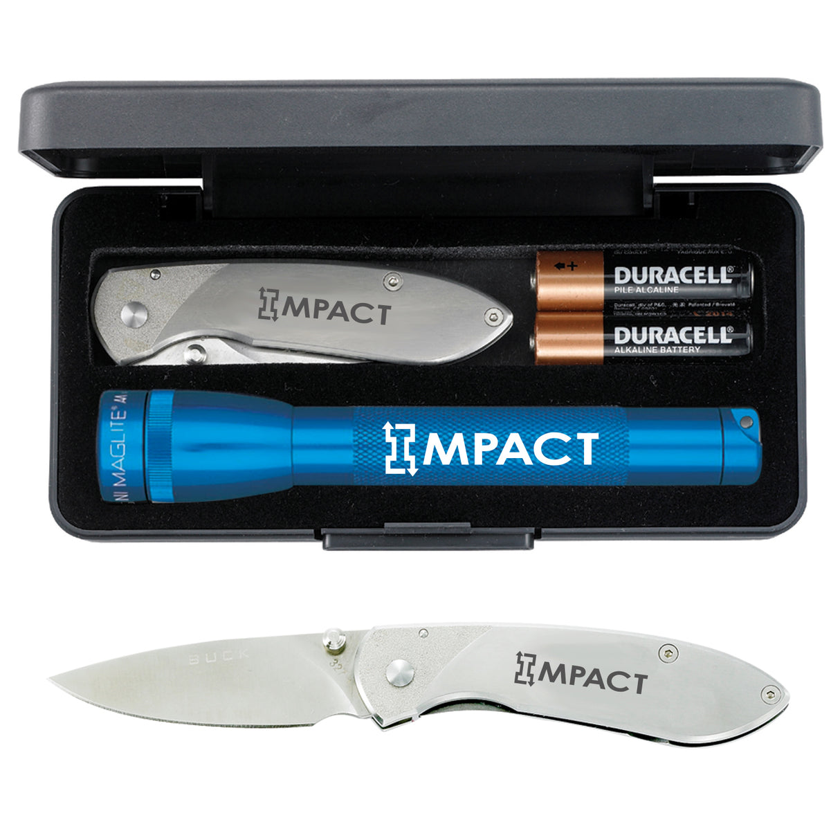 Mini Maglite® With Buck® "Nobleman" Knife