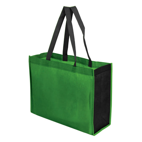 Two Toned 16" x 12" + 6" Gusseted Tote Bag