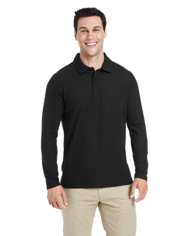 CORE 365 Men's Fusion ChromaSoft? Long-Sleeve Pique Polo
