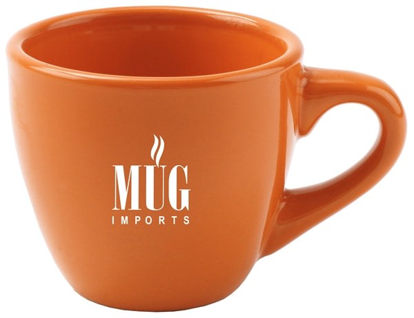 Piccolo espresso mug 3.5oz orange vitrified