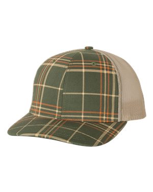 000458 Richardson® Patterned Snapback Trucker Cap