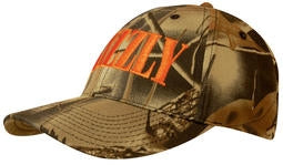 Brushed Cotton Cap w/Leaf Print Camouflage