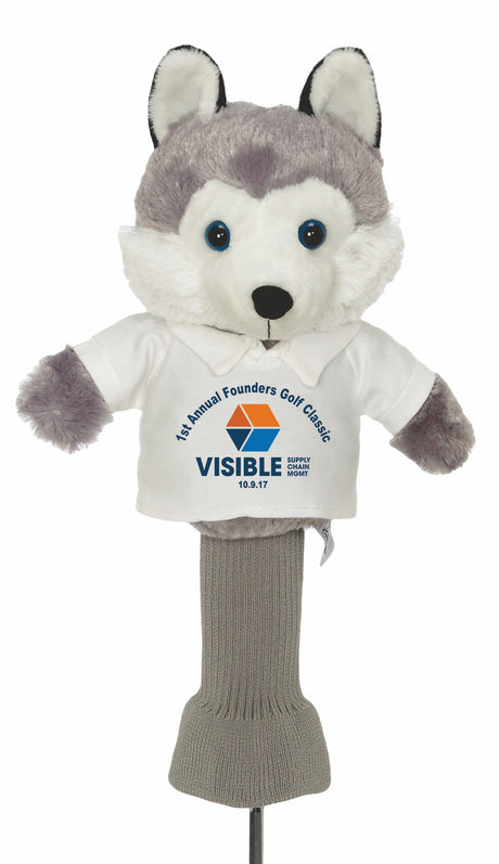 Cuddle Pals Head Cover "Hacker Husky" w/Golf Shirt