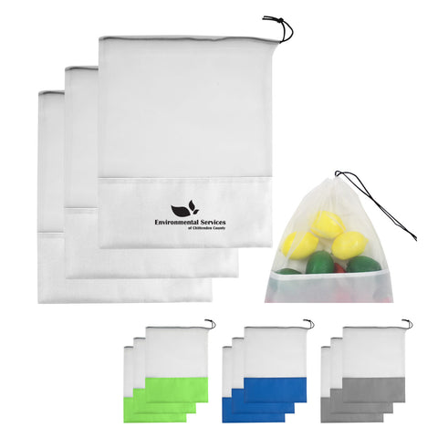 3 Pc. Market Mesh Set With 100% Rpet Material