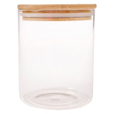 Glass Container With Bamboo Lid