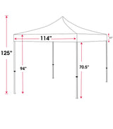 10' Pop Up Tent (Full Color)
