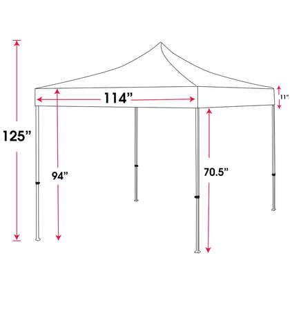 10' Pop Up Tent (Full Color)