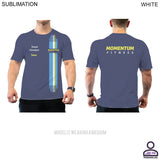 Personalized Sublimated Performance Uniform T-Shirt, Unisex, NO SETUP CHARGE