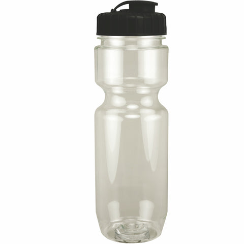 22 Oz. Translucent Bike Bottle w/ Flip Top Lid