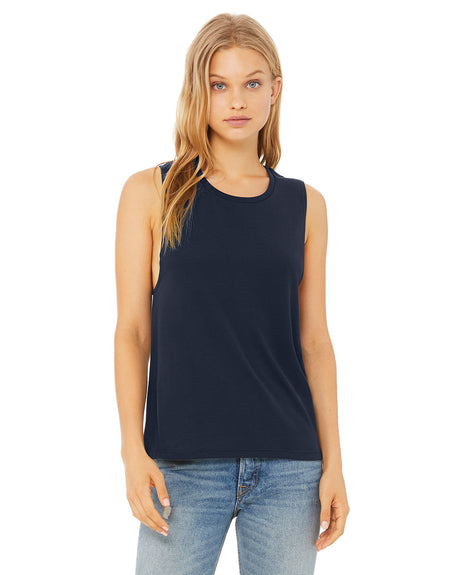 BELLA+CANVAS Ladies' Flowy Scoop Muscle Tank