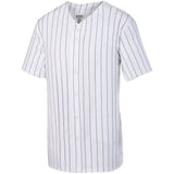 Pinstripe Full-Button Jersey