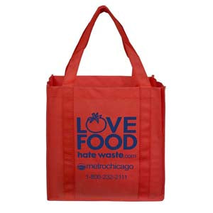 12-1/2" W x 13" H - "Mega" Grocery Shopping Tote Bag