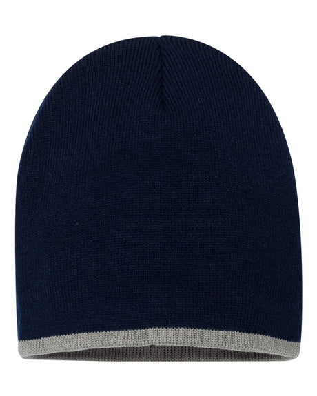 000469 Sportsman™ 8'' Bottom Striped Knit Beanie