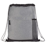 Heather Melange Drawstring Bag