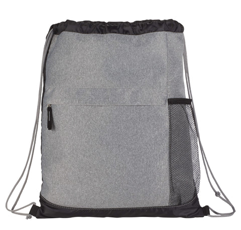 Heather Melange Drawstring Bag