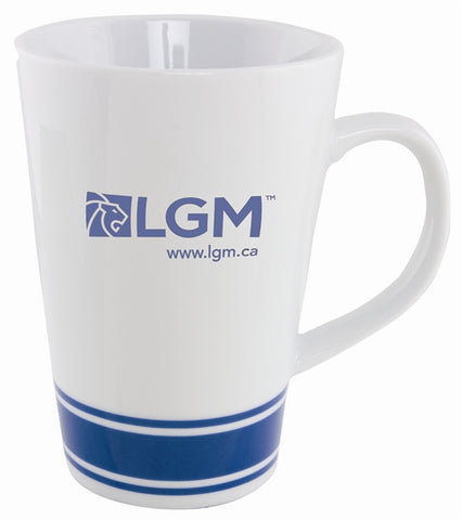 Trois 15oz 2tone white/blue mug