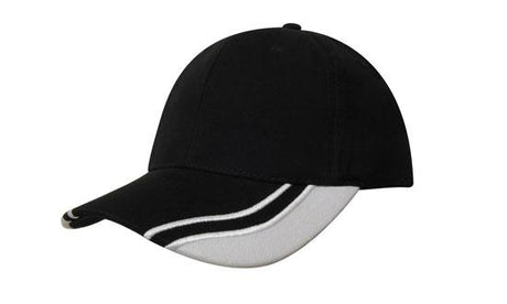 Brushed Heavy Cotton Cap w/Curved Peak Inserts