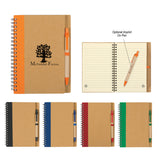 Eco-inspired Spiral Notebook & Pen