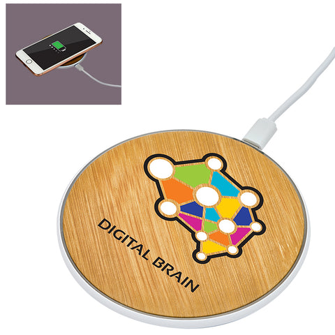 Bamboo Print Wireless Charger