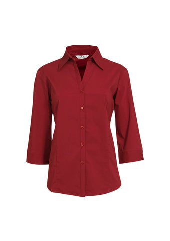 Metro Cotton-Rich Ladies' 3/4 Sleeve Stretch Shirt