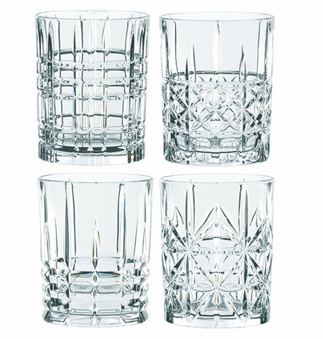 Nachtmann Highland DOF 12-1/6oz crystal Set of 4 in retail gift box