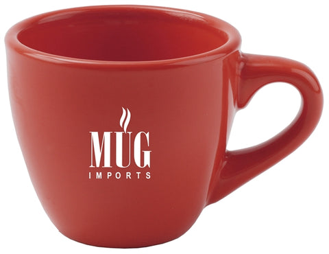 Piccolo espresso mug 3.5oz red vitrified