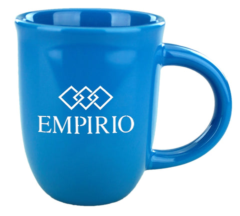 Salem 14oz sky blue glossy finish solid colour ceramic mug