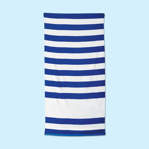 100% Cotton Velour Cabana Stripe Beach Towel 30