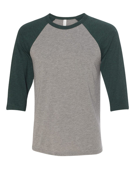 Bella+Canvas Unisex Three-Quarter Sleeve Baseball Tee