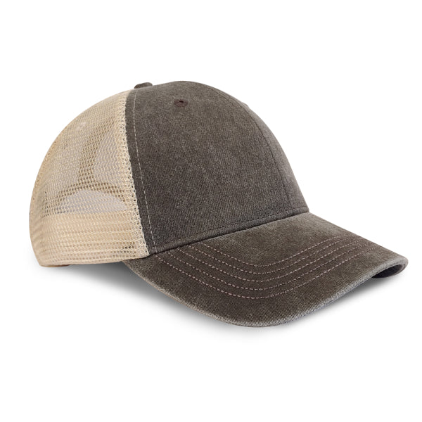 Constructed Garment Washed Pigment Dyed Delxue Mesh Back Cap