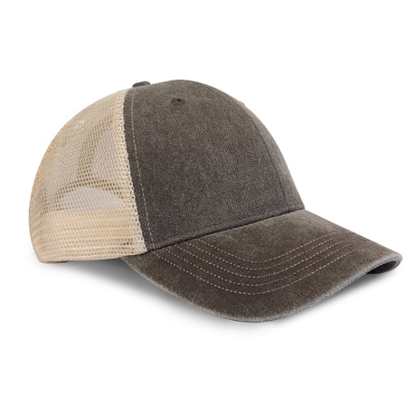 Constructed Garment Washed Pigment Dyed Delxue Mesh Back Cap