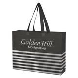 Non-woven Horizontal Stripe Tote Bag