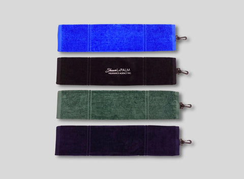 100% Cotton Velour Trifold Golf Towel 16